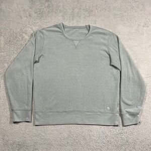 Outerknown Terry Cloth Sweatshirt Mens Large Gray Crew Neck Sweater